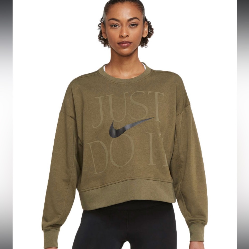 Nike green crop sweatshirt💚